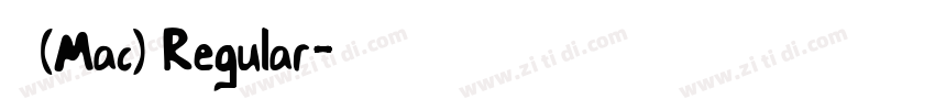 黑体(Mac) Regular字体转换